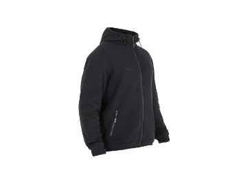 John Doe XTM Hoodie V3 Black Motorrad Pullover mit Kapuze