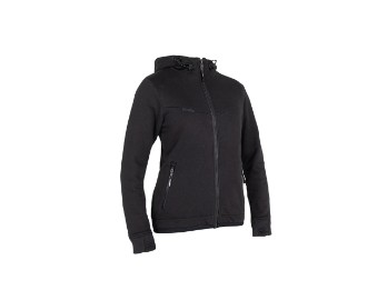 John Doe XTM® Hoodie V3 Black Women / Damen Motorrad Pullover mit Kapuze