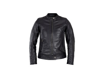 John Doe Adina Damen Lederjacke schwarz