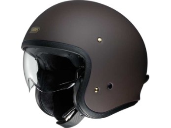 Shoei JO Jet Helmet Matt-brown