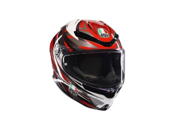 Agv K6 S Reeval Helmet white/red/grey
