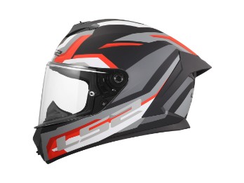 LS2 FF820 Rapid 3 Hyper matt-schwarz/rot Integral Helm Motorrad