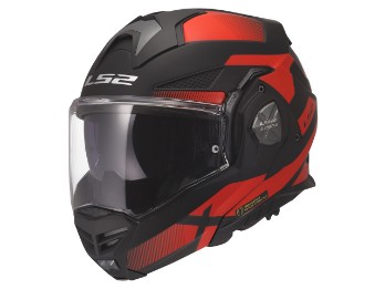LS2 FF901 Advant X Nova Touring Klapp-Helm matt Schwarz/Rot