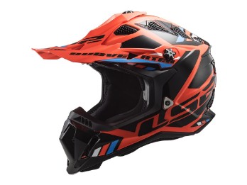 LS2 MX700 Subverter Evo MX Helmet Orange/Black