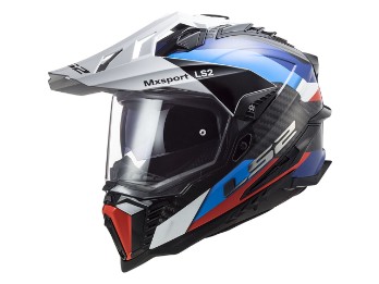 LS2 MX701 Explorer C Frontier Black/Blue Adventure Helmet