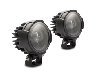 EVO long-distance headlights incl. Mounting material black