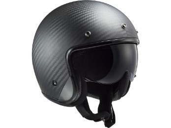 OF601 Bob C Carbon jet helmet black