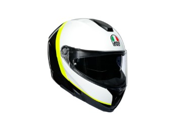 Sportmodular Ray Carbon Klapp-Helm carbon/weiss/gelb