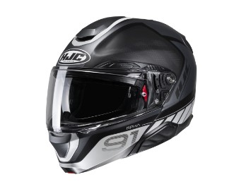 HJC Rrpha 91 Rafino MC-5SF flip-up helmet black with sun visor