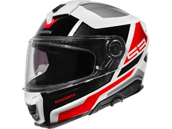Schuberth S3 Daytona Red helmet with sun visor