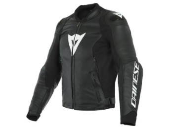 Sport Pro Leather Jacket Black/White