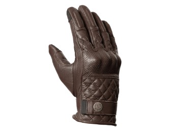 Tracker XTM Brown classic motorcycle leather gloves
