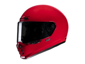 HJC V10 Retro Vintage Motorrad Helm Deep Red