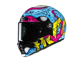 HJC V10 Squeeze MC-28 Retro Motorrad Helm