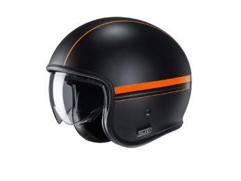 V30 Equinox MC-7SF Jet-Helmet orange