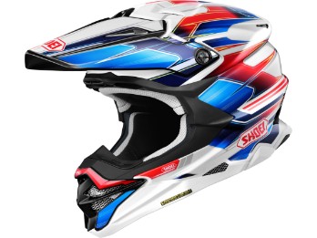 Shoei VFX-WR 06 Sparkle TC-10 blau/weiss/rot Helm MX Cross Enduro