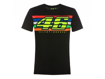 T-Shirt 46 Stripes schwarz