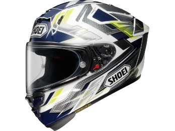 Shoei X-SPR Pro Escalate TC-2 helmet blue/yellow