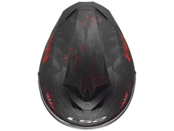 LS2 FF820 RAPID III KAIJU II BLACK RED WHITE  -  (10)
