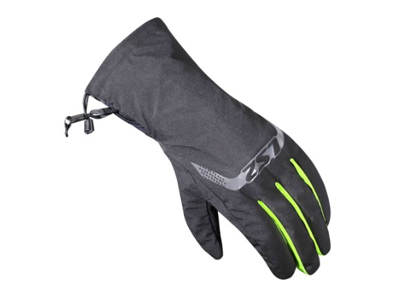 LS2 THERMORAIN GLOVES BLACK H-V YELLOW