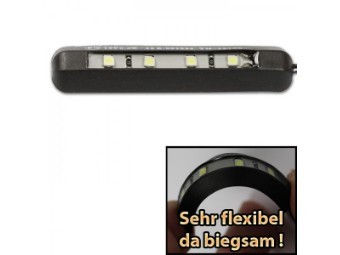 LED-Kennzeichenbeleuchtung "Flex", biegsam, 4LED, selbstklebend
