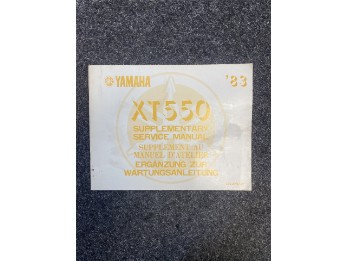 Yamaha Ergänzung zur Wartungsanleitung XT550