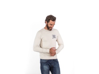Faster Sons Pullover Sweater Script Yamaha beige