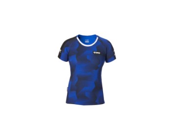 Yamaha Paddock Blue Camo-T-Shirt für Damen
