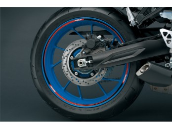 Suzuki Felgenrandaufkleber rot / schwarz GSX-8S