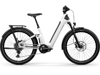 Country R900i LX - weißsilber - 625Wh - Trekking-Fully - Shimano Cues 10-Gang