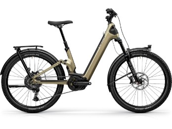 Country R900i LX - Vintage grün - 800Wh - Trekking-Fully - Shimano Cues 10-Gang