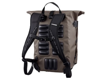 Fahrradtasche Ortlieb Vario - dark sand  - Die Smarte Kombination aus Fahrradtasche und Rucksack