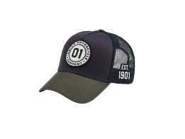 01 Patch Trucker Cap, Grau
