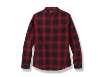 Karohemd Damen rot