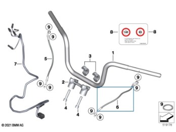 R18 Kupplungsleitung, L=286 mm