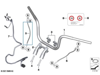 R18 Bremsschlauch, L=340 mm