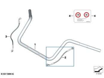 R18 Kupplungsleitung, L=372 mm