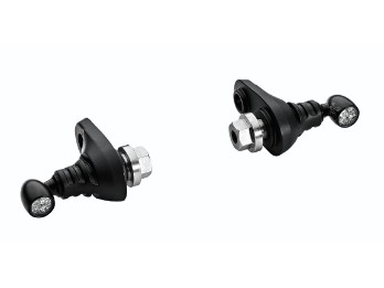 R18 LED Mini-Blinker- und Rücklichtkombination, Schwarz