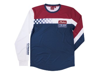 UV Racing Shirt Longsleeve Rot/Weiß/Blau Herren