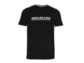 T-Shirt Make Life A Ride Herren schwarz
