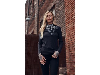 Schachbrettmuster Bandana, Schwarz