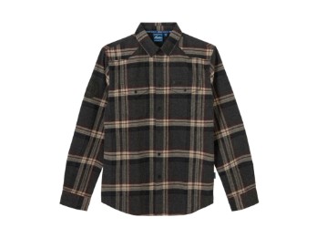 Herren Newark Karohemd, Grau 