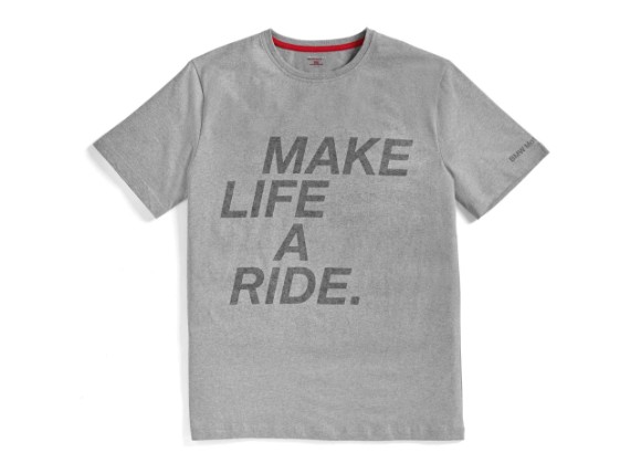 T-Shirt Make Life grau