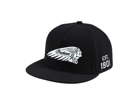 WebSmall_JPG-2025-imc-pga-apparel-fw25-studio-2865757 HEADDRESS FLAT PEAK CAP, BLACK_1