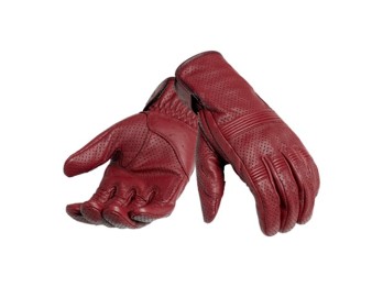 Cali burgundy Leder Handschuh