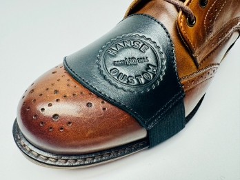 Schalthebel Schuhschutz Leather black Hanse Qustom