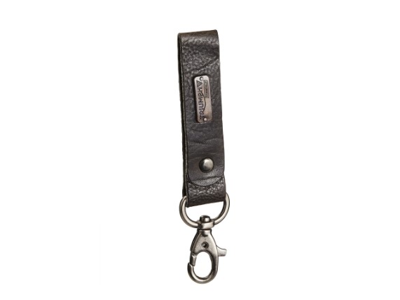 MKRA18382, GREY LEATHER KEYRING X1