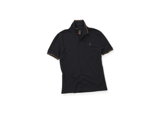 MPOS20003-L, LUSTLEIGH BLACK POLO-L