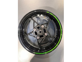 Original Felge für Z900 BJ 2017-2023 schwarz mit grünem Aufkleber gebraucht 410730706QT