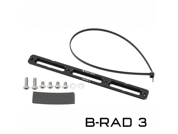 Montage-Basis Flaschenadapter B-RAD 3-Slot Base schwarz (1) WT-BRAD-3-BLK-03_590x